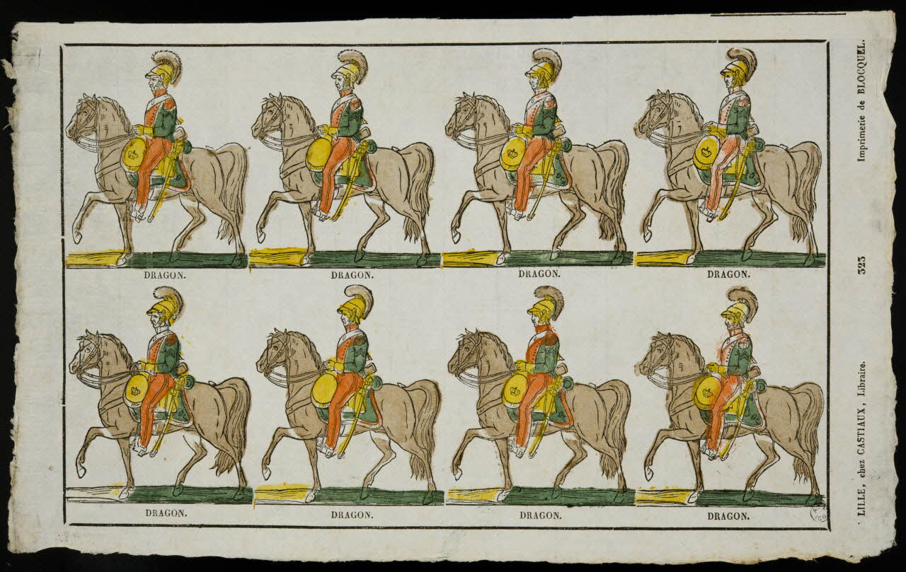 Jean-Baptiste Castiaux ; Simon-François Blocquel imagerie ancienne DRAGON. Lille 1809-1837 1965.75.549 Photo