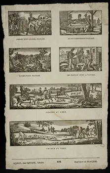 Henri Josué Porret ; Jean-Baptiste Castiaux ; Simon-François Blocquel imagerie ancienne Scènes diverses Lille 1819-1837 1965.75.559 Photo