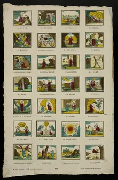 Jean-Baptiste Castiaux ; Simon-François Blocquel imagerie ancienne Planche de saintetés Lille 1809-1837 1965.75.587 Photo