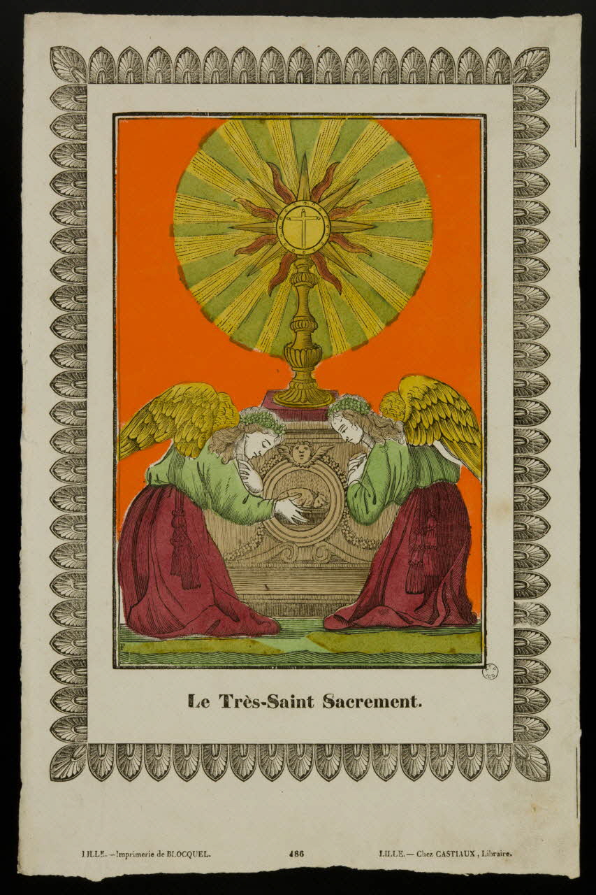 Fleuret ; Jean-Baptiste Castiaux ; Simon-François Blocquel estampe Le Très-Saint Sacrement. Chartres 1828-1837 1965.75.588 Photo