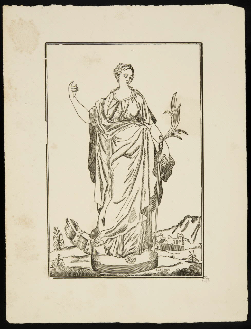 Fleuret ; Jean-Baptiste Castiaux ; Simon-François Blocquel imagerie ancienne Sainte Catherine Lille 1828-1837 1965.75.592 Photo