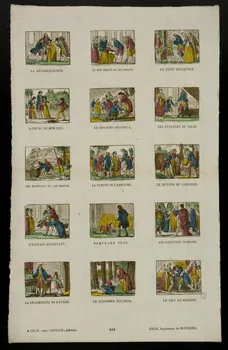 Durouchail Pierre ; Jean-Baptiste Castiaux ; Simon-François Blocquel suite de scènes (5x3) Scènes diverses France 1809-1837 1965.75.598 Photo