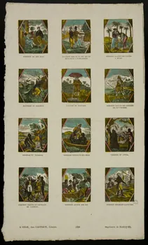 imagerie ancienne Scènes de la vie de Robinson Crusoé 1965.75.599 Photo