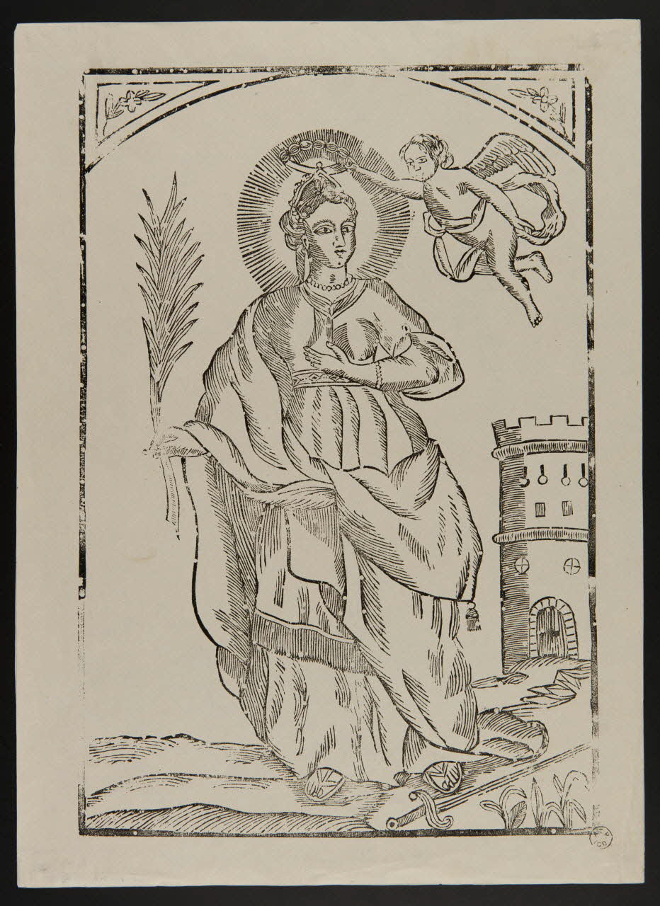 estampe Sainte Barbe 1965.75.6.2 Photo