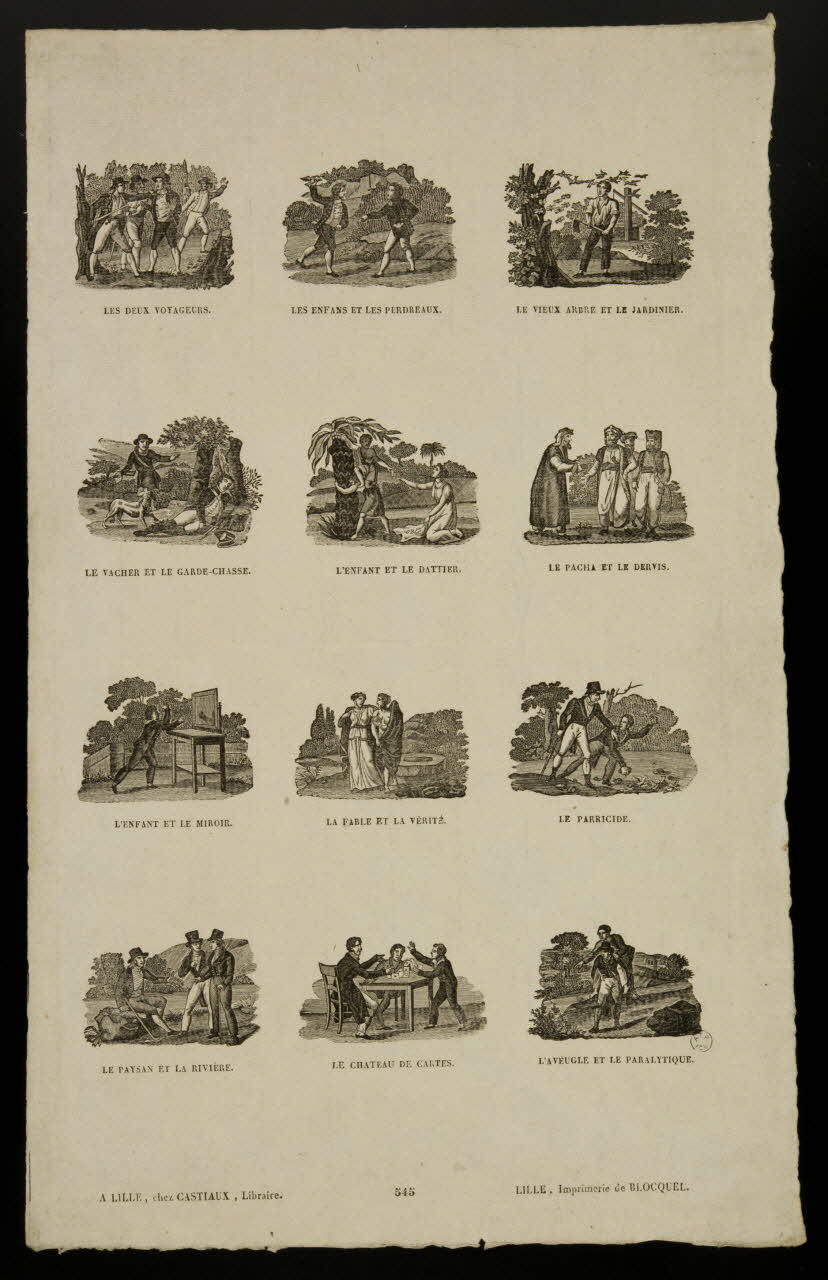 Jean-Baptiste Castiaux ; Simon-François Blocquel imagerie ancienne Suite de scènes Lille 1809-1837 1965.75.616 Photo