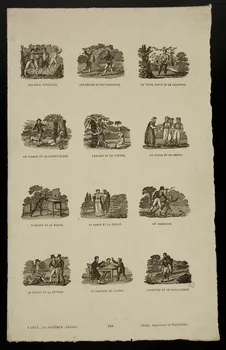 Jean-Baptiste Castiaux ; Simon-François Blocquel imagerie ancienne Suite de scènes Lille 1809-1837 1965.75.616 Photo