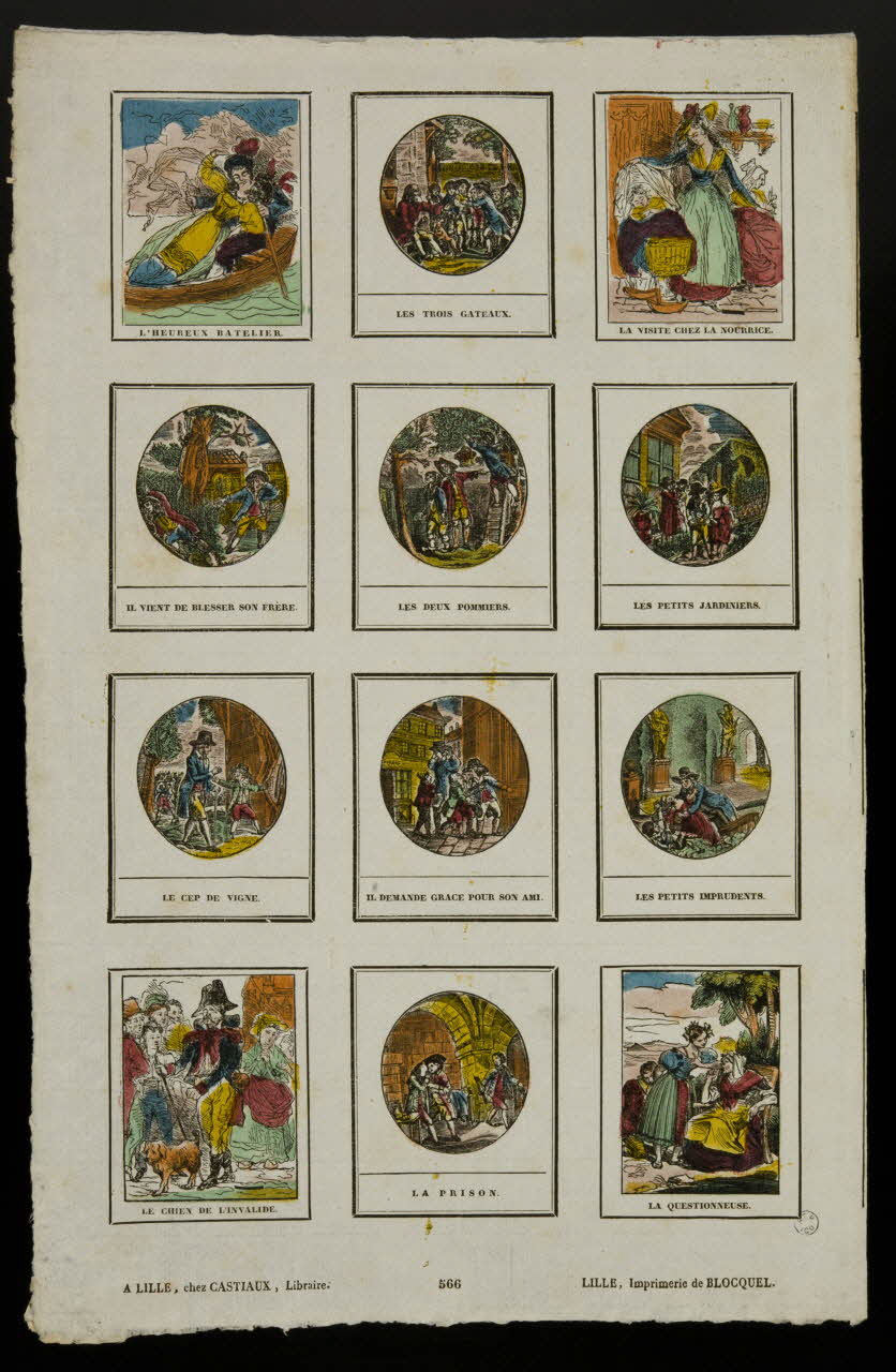 Jean-Baptiste Castiaux ; Simon-François Blocquel imagerie ancienne Scènes diverses Lille 1809-1837 1965.75.626 Photo