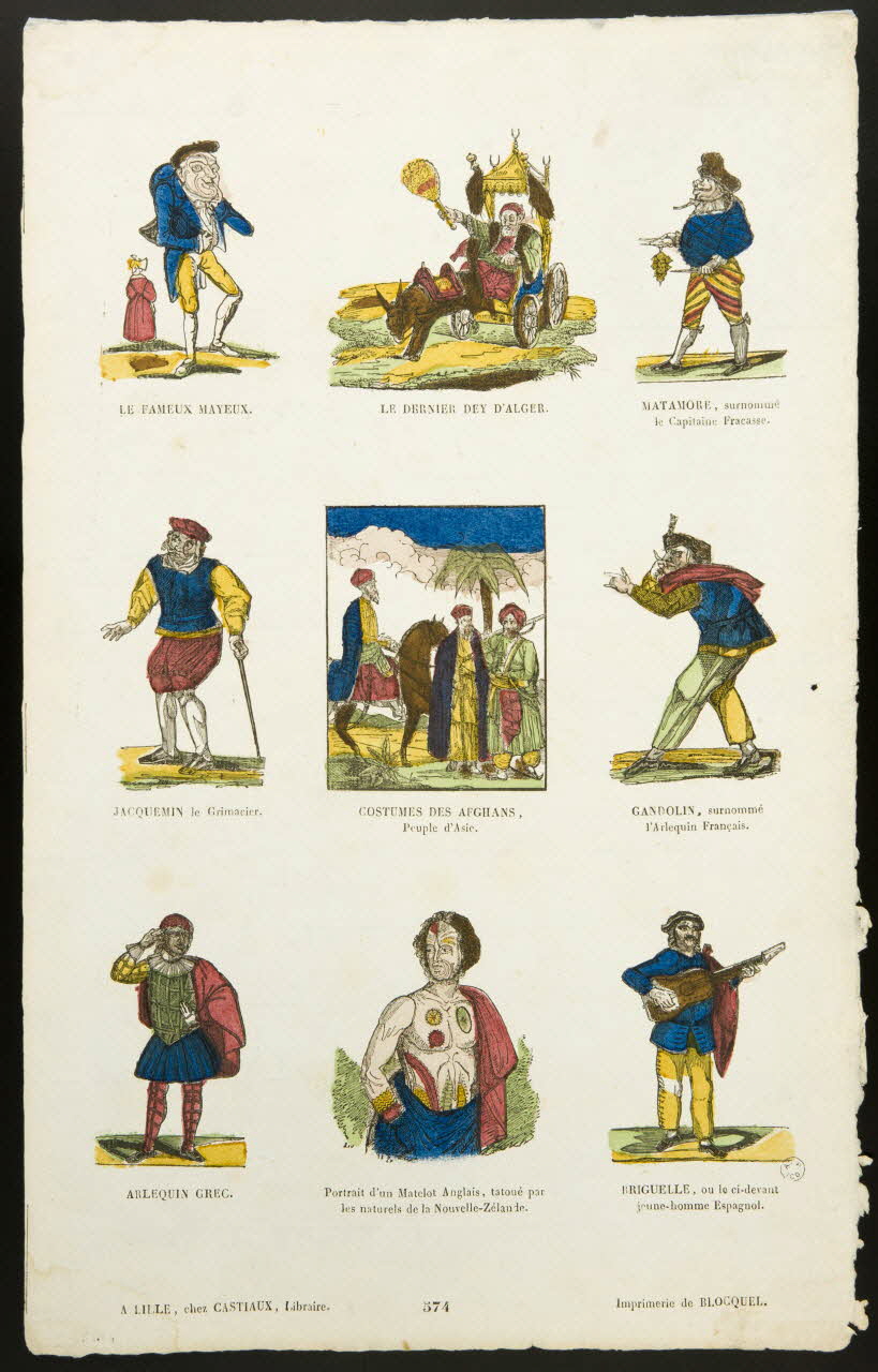 imagerie ancienne Figures diverses 1965.75.633 Photo