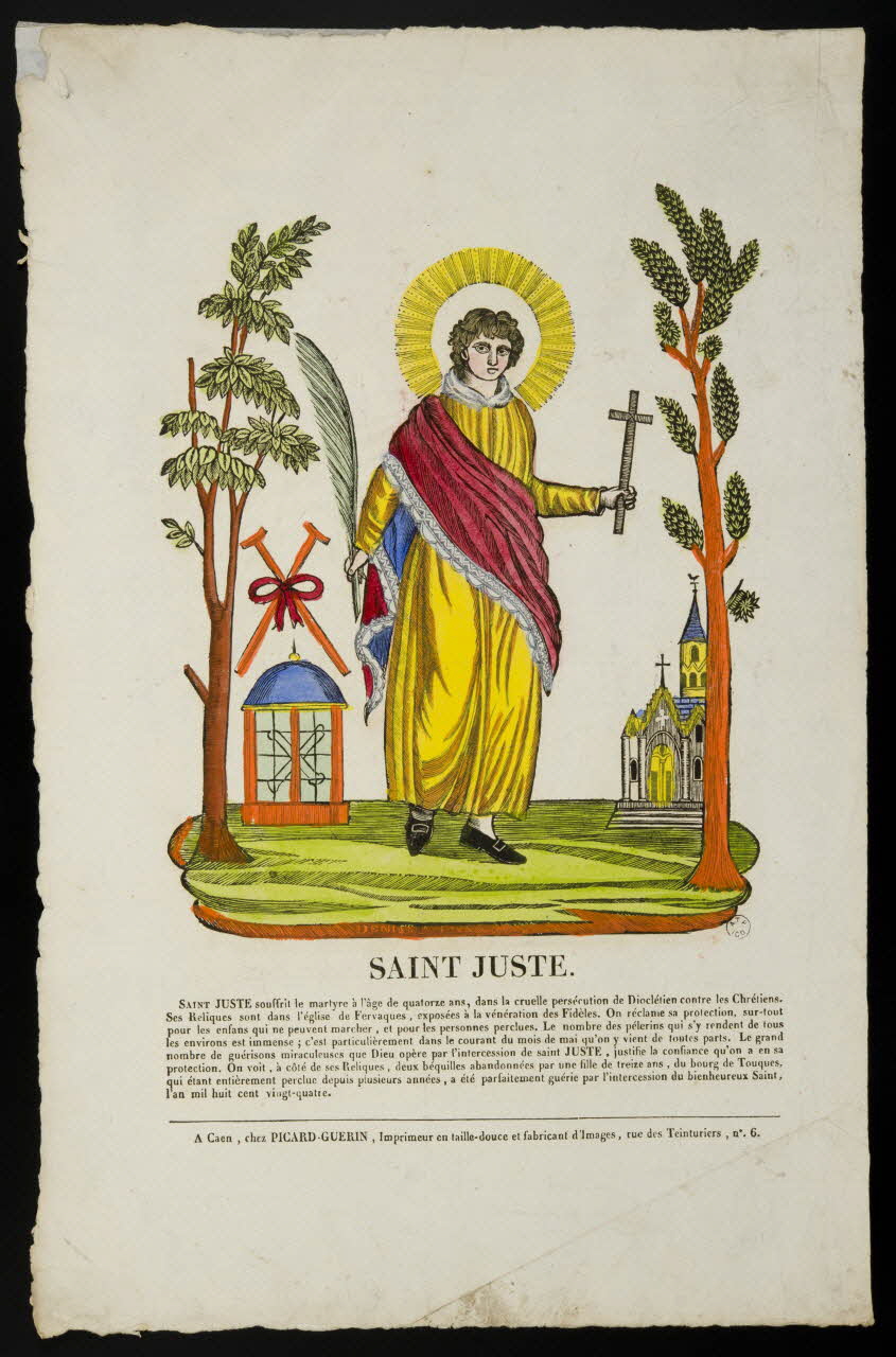 Denise ; Alphonse Picard ; Guérin Jean François imagerie ancienne SAINT JUSTE. Caen 1809-1831 1965.75.65 Photo