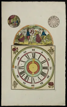 Durouchail Pierre imagerie ancienne Cadran d'horloge Lille 1809-1837 1965.75.652 Photo