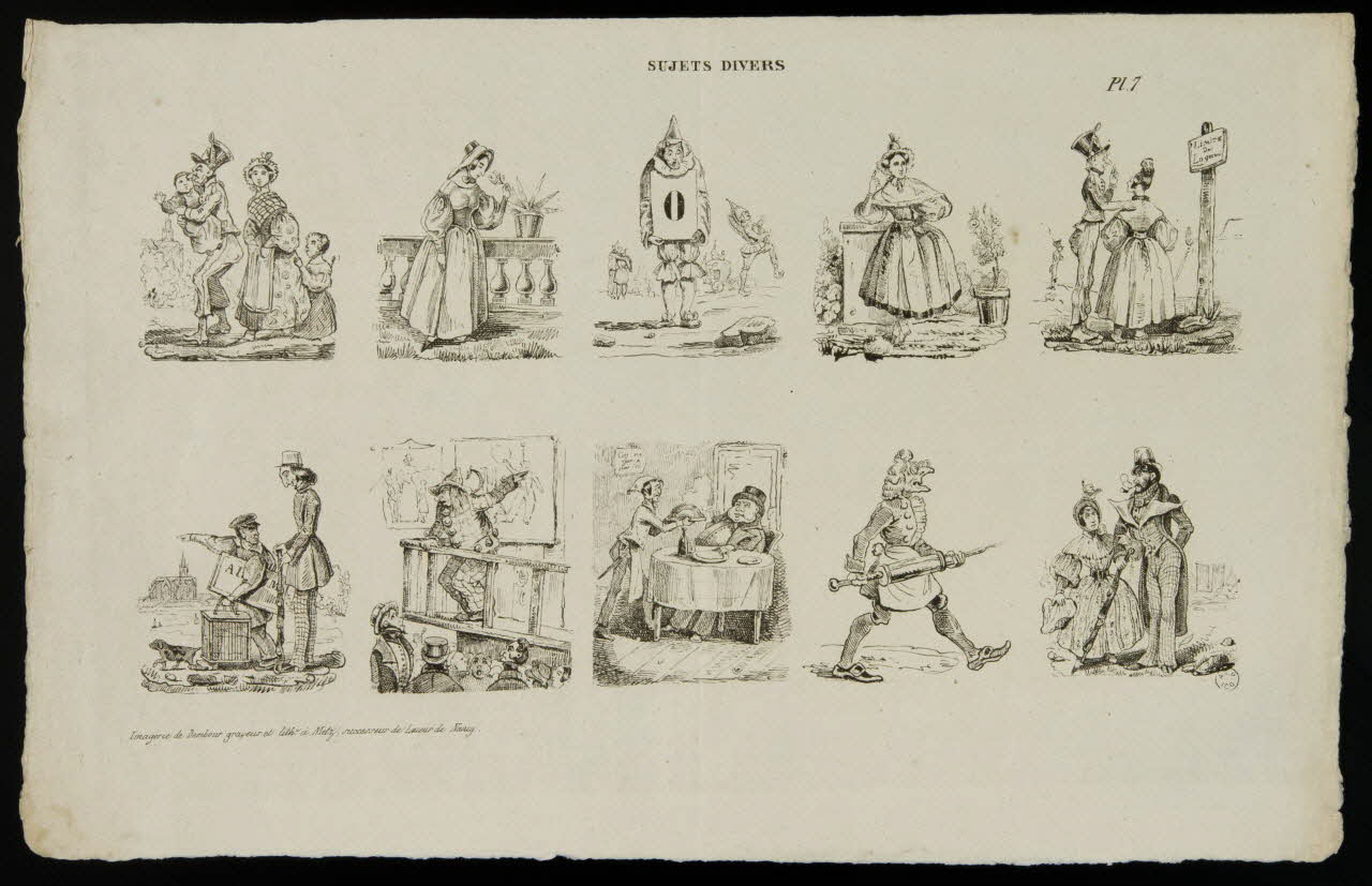 Adrien N. Dembour imagerie ancienne SUJETS DIVERS. Metz 1835-1840 1965.75.663 Photo
