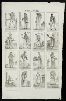 Adrien N. Dembour suite de scènes (4x4) CRIS DE PARIS. Metz 1835-1840 1965.75.664 Photo