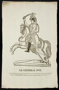 Alphonse Picard ; Guérin Jean François imagerie ancienne LE GENERAL FOY. Caen 1809-1831 1965.75.67 Photo