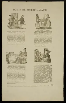 Hinzelin suite de scènes (2x2) SCENES DE ROBERT MACAIRE. Nancy 1837-1840 1965.75.722 Photo