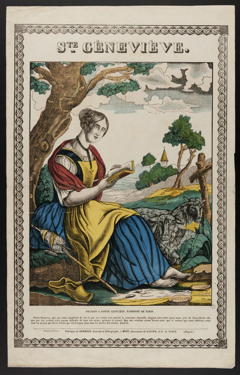 Adrien N. Dembour imagerie ancienne STE. GENEVIEVE. Metz 1835-1840 1965.75.763 Photo