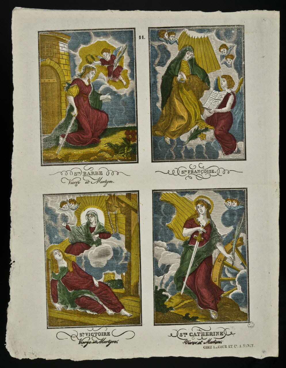 Jean-Baptiste Thiébault ; Lacour Jacques Stanislas Prosper Hubert (imprimeur, li imagerie ancienne Saintes Nancy 1836 1965.75.769 Photo