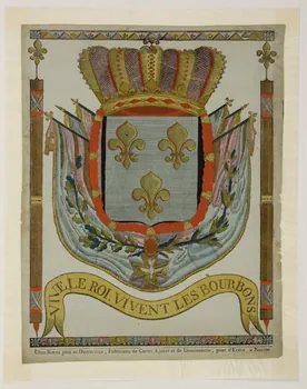 imagerie ancienne VIVE LE ROI. VIVENT LES BOURBONS 1965.75.780 Photo