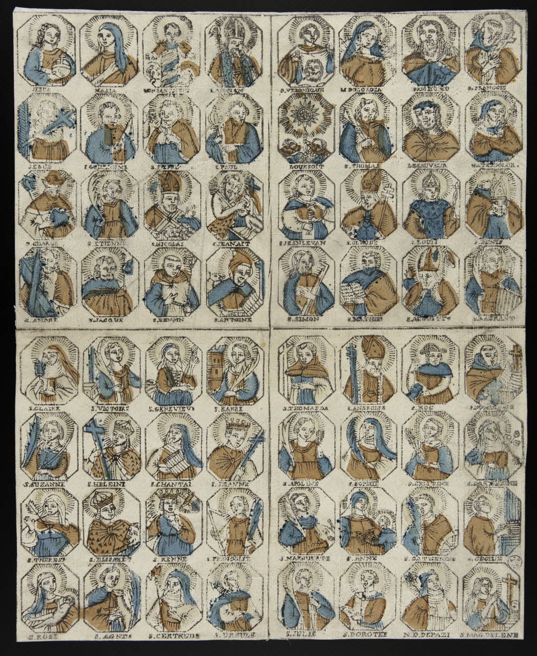 imagerie ancienne Saints et Saintes 1965.75.800 Photo