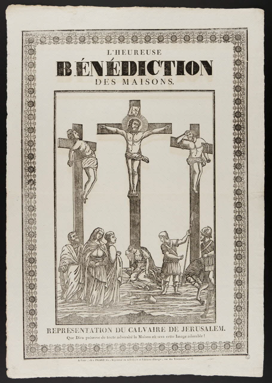 imagerie ancienne L'HEUREUSE  BENEDICTION  DES MAISONS. 1965.75.89 Photo