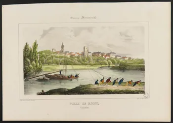 Légé ; Mauge R. estampe VILLE DE RIONS,  Gironde. Bordeaux 1837-1848 1965.80.10 Photo