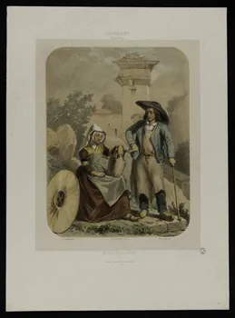Bour Charles ; Vogt ; Godard ; Talbot estampe AUVERGNE  (Puy-de-Dôme)  METAYERS DE THIERS Clermont-Ferrand 1849-1852 1965.80.5 Photo