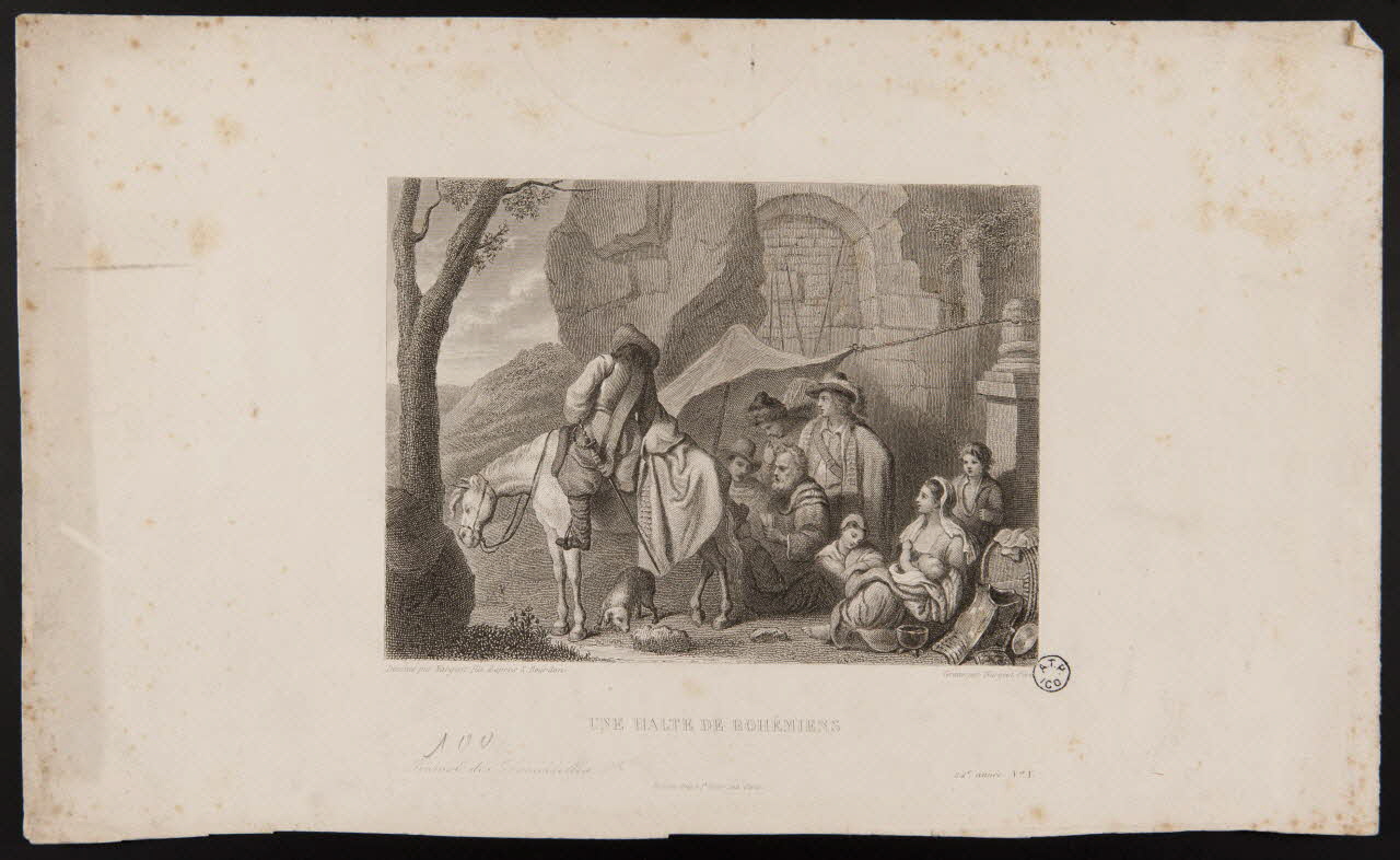 estampe UNE HALTE DE BOHEMIENS 1965.81.1 Photo