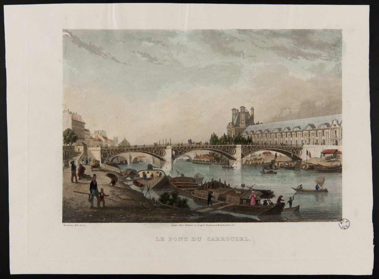estampe LE PONT DU CARROUSEL. 1965.90.11 Photo