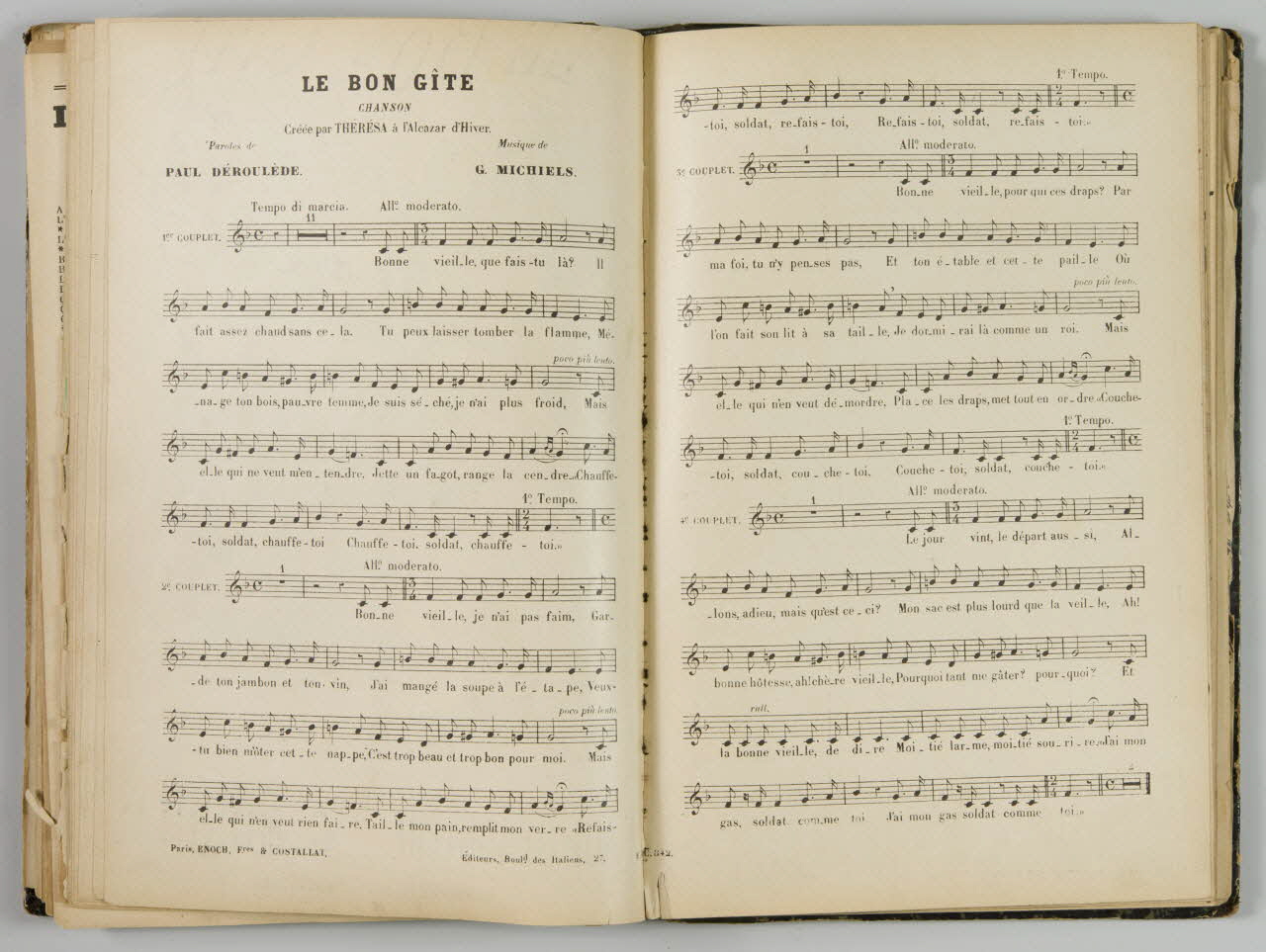 album LE BON GITE  Chanson 1965.99.1.45 Photo