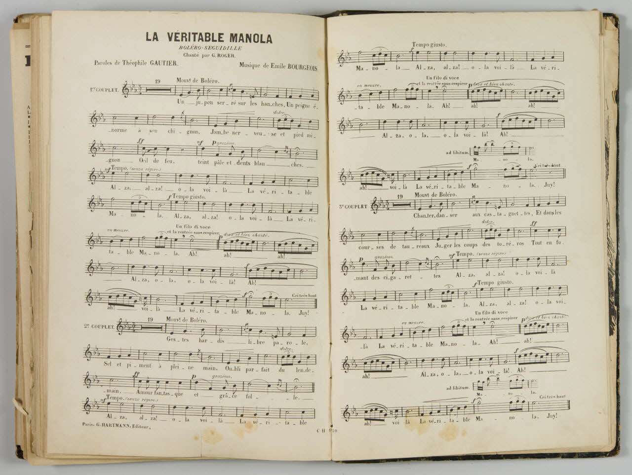 album VERITABLE MANOLA  BOLERO-SEGUIDILLE 1965.99.1.67 Photo