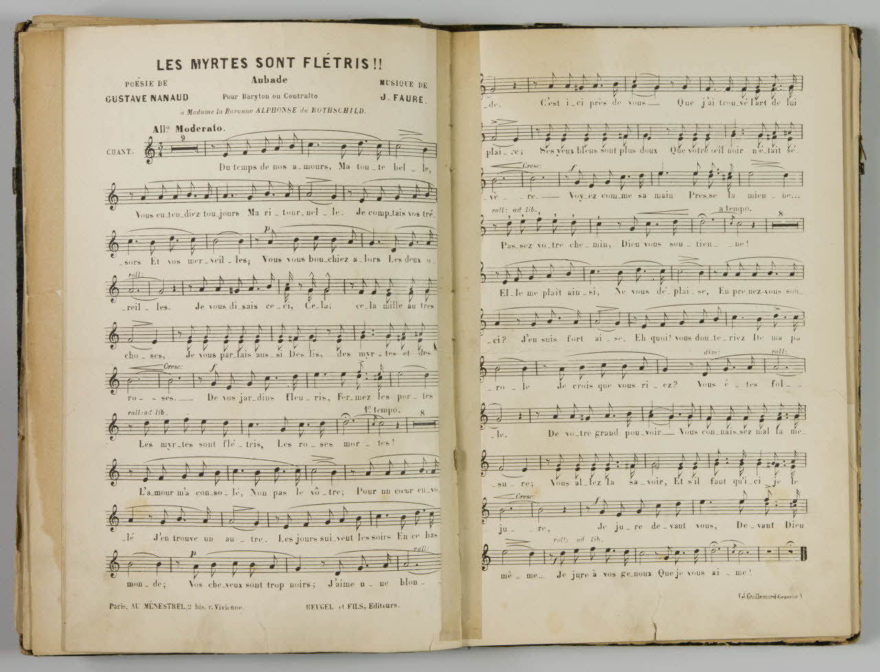 album LES MYRTES SONT FLETRIS !  Aubade 1965.99.2.21 Photo