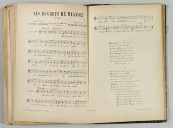 album LES REGRETS DE MIGNON  Mélodie 1965.99.2.45  Photo