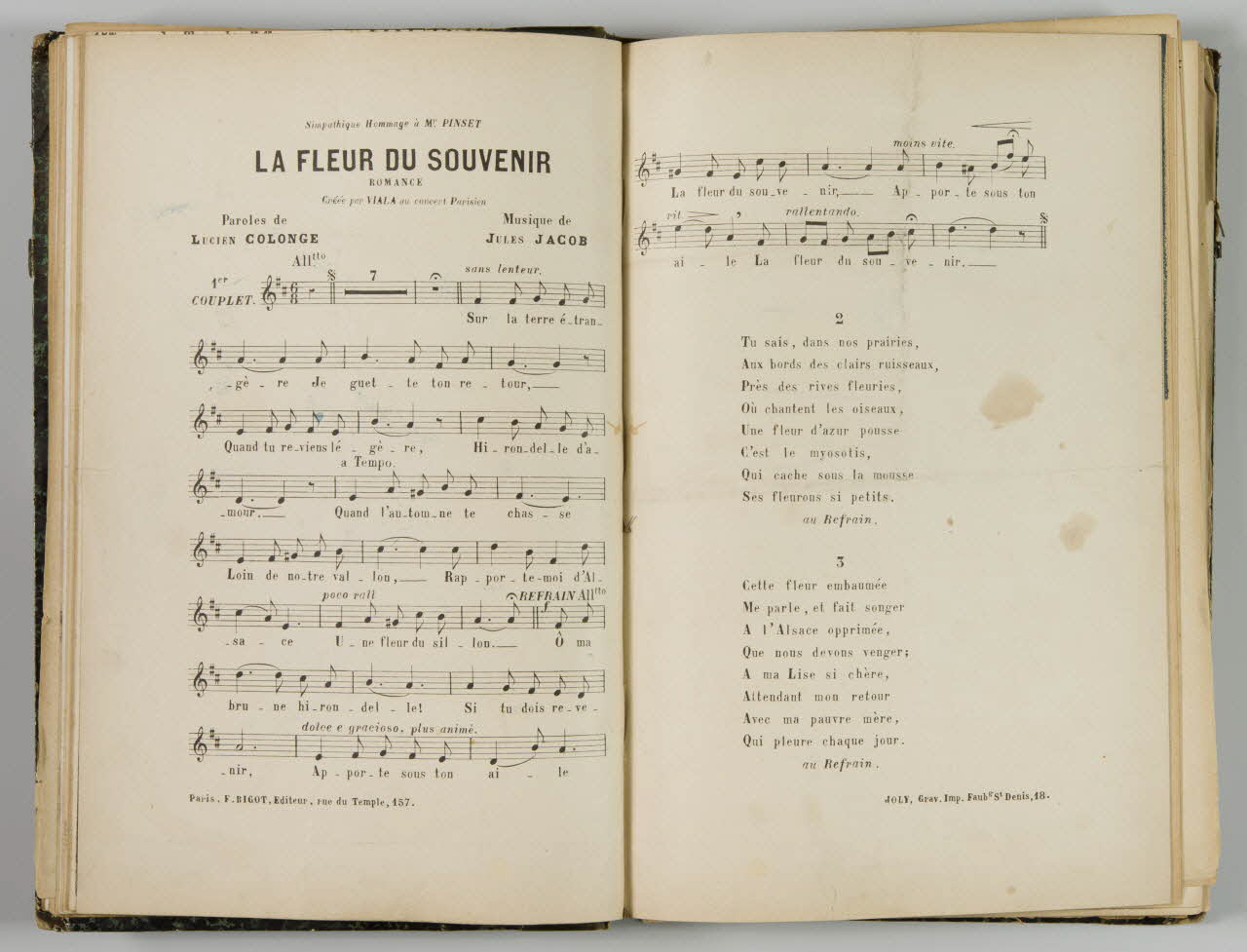 album La Fleur du Souvenir  Romance 1965.99.2.5 Photo