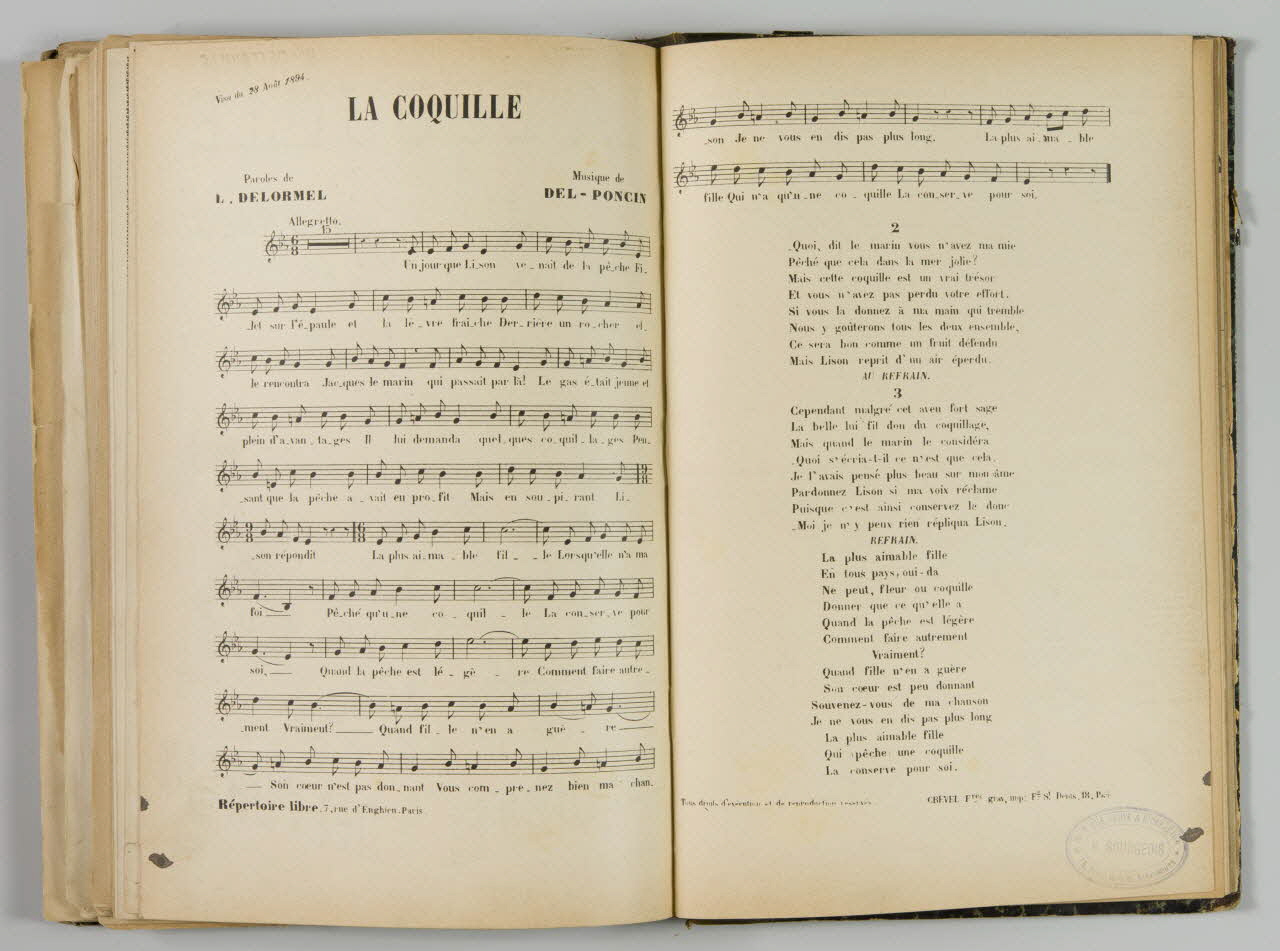 album LA COQUILLE  Chanson 1965.99.2.51 Photo