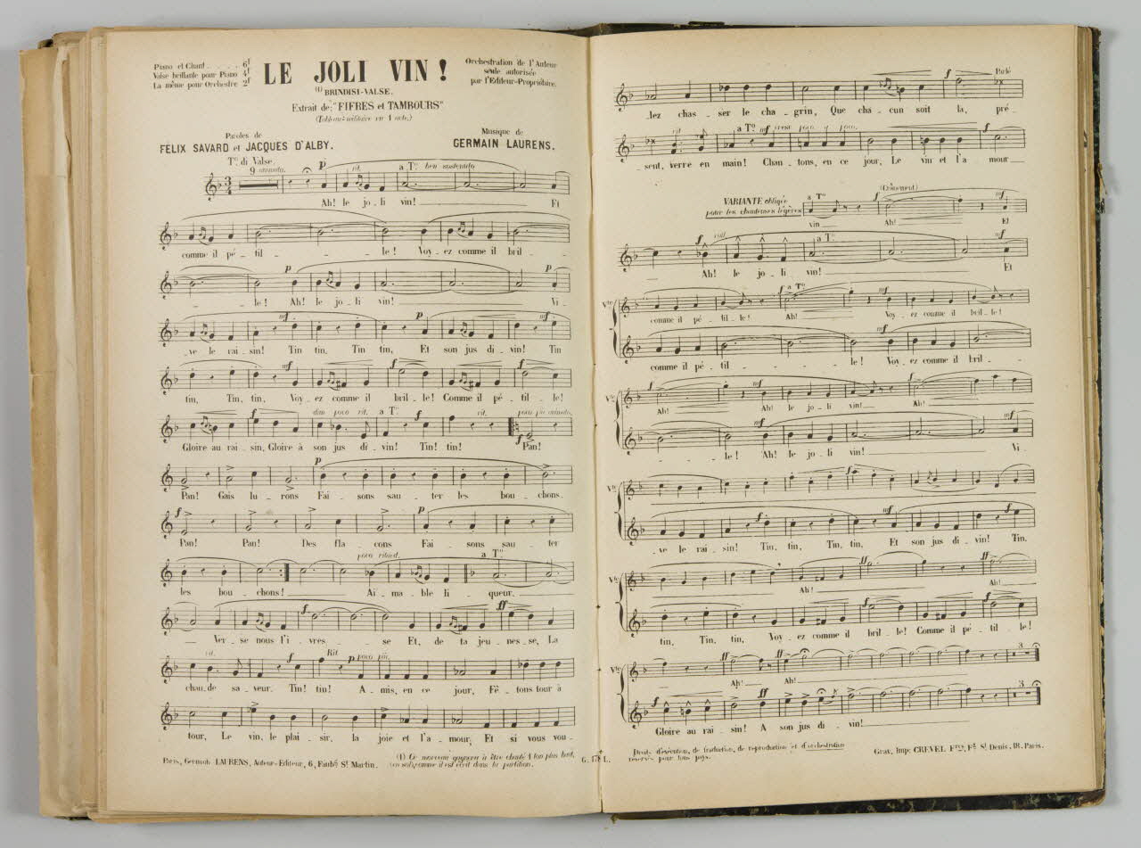 album LE JOLI VIN  Brindisi-Valse 1965.99.2.53 Photo