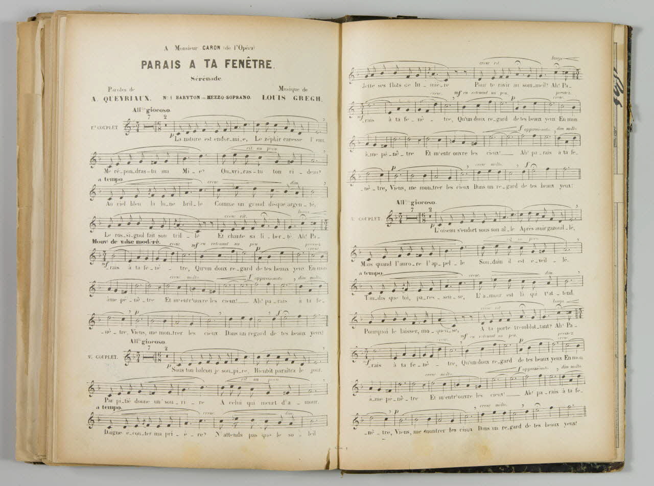 album PARAIS A TA FENETRE  Sérénade 1965.99.2.58 Photo