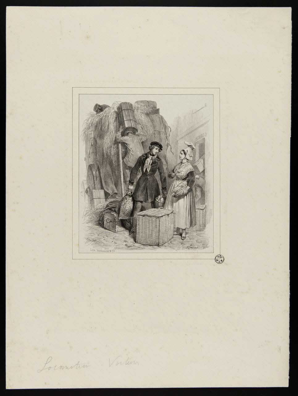 estampe Chargement de la voiture 1966.10.12 Photo