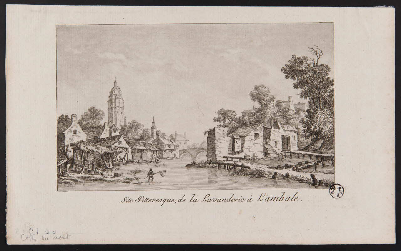 estampe Site Pittoresque de la Lavanderie à Lambale. 1966.10.15 Photo