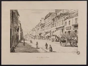 estampe Rue du Port à Lorient. 1966.10.16 Photo