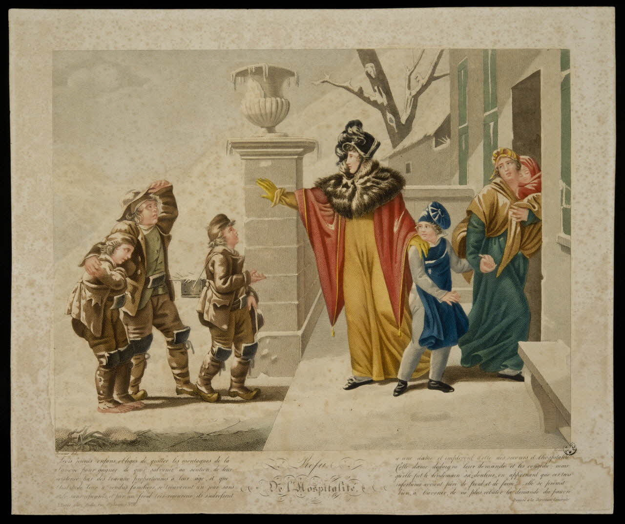 estampe Refu  De l'Hospitalité. 1966.10.33 Photo