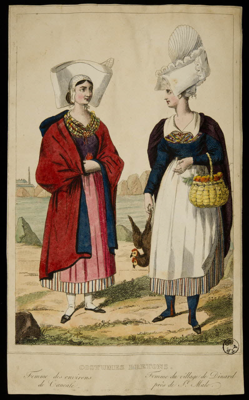 estampe COSTUMES BRETONS. 1966.10.5 Photo