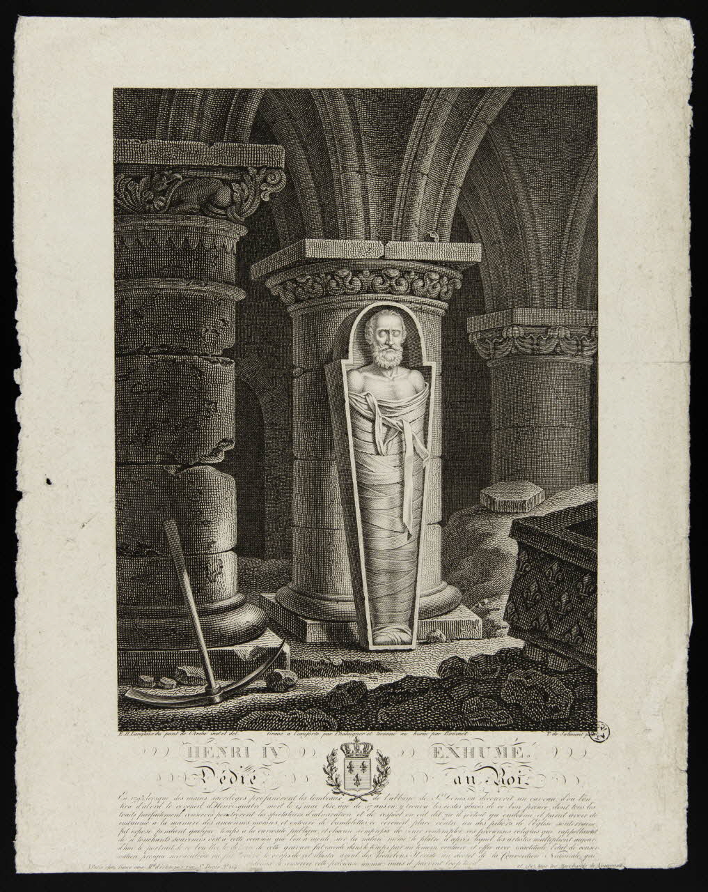 estampe HENRI IV EXHUME. 1966.17.30 Photo