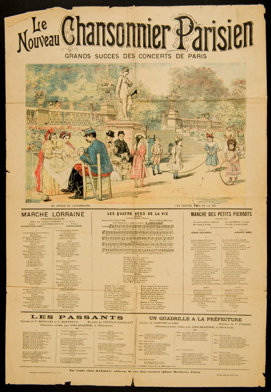 estampe Le  Nouveau CHANSONNIER PARISIEN 1966.186.6.1-16 Photo
