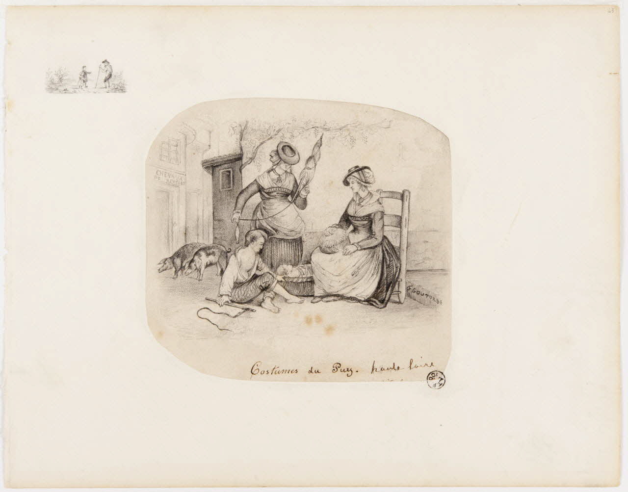 dessin Costumes du Puy 1966.19.1 Photo