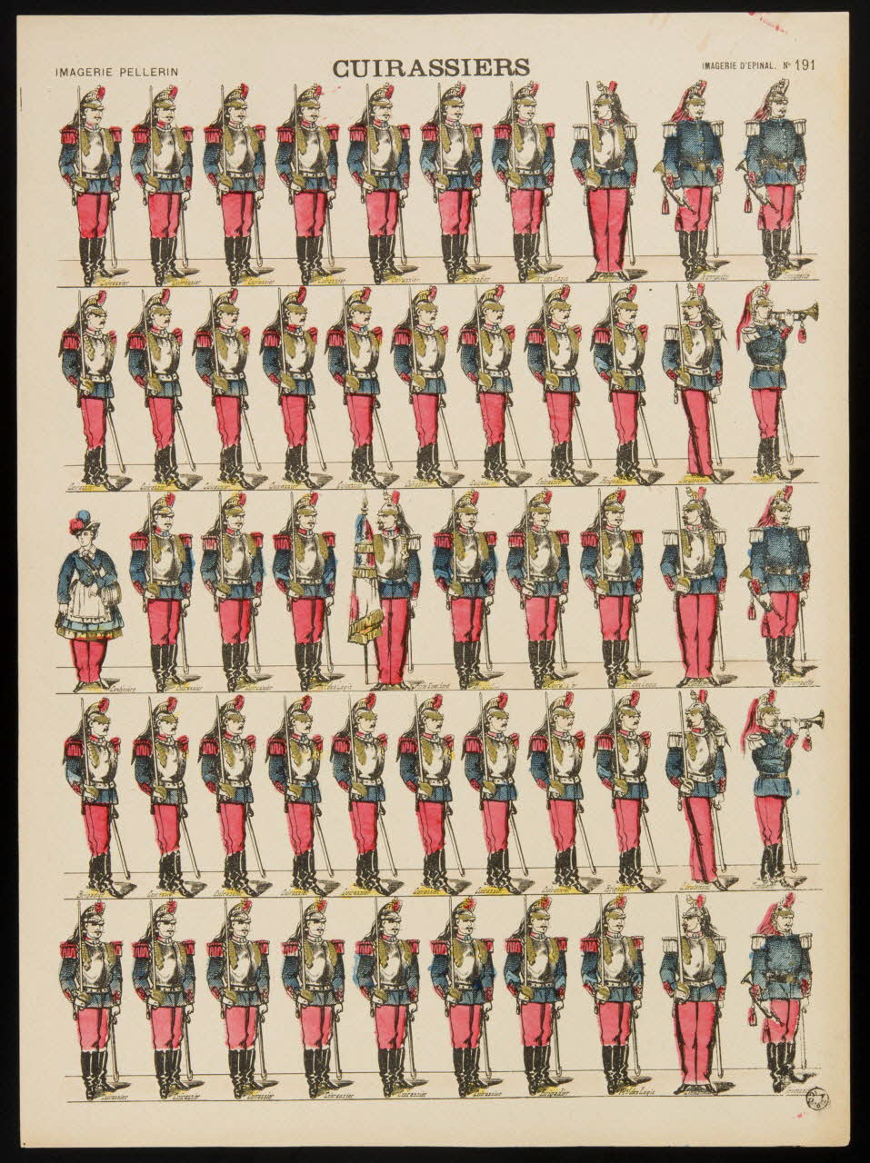 estampe CUIRASSIERS 1966.30.12 Photo