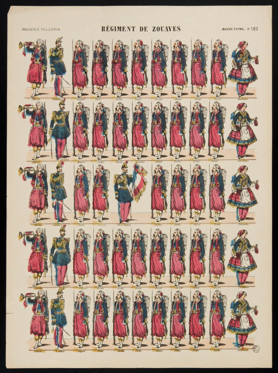 estampe REGIMENT DE ZOUAVES 1966.30.2 Photo