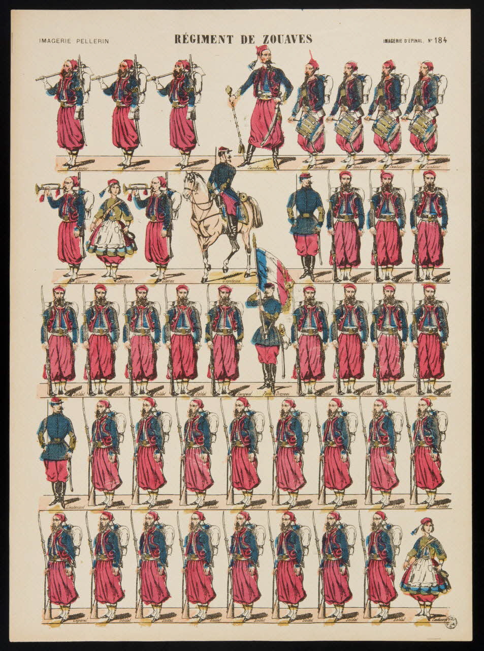 estampe REGIMENT DE ZOUAVES 1966.30.3 Photo