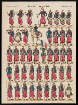 estampe REGIMENT DE ZOUAVES 1966.30.3 Photo