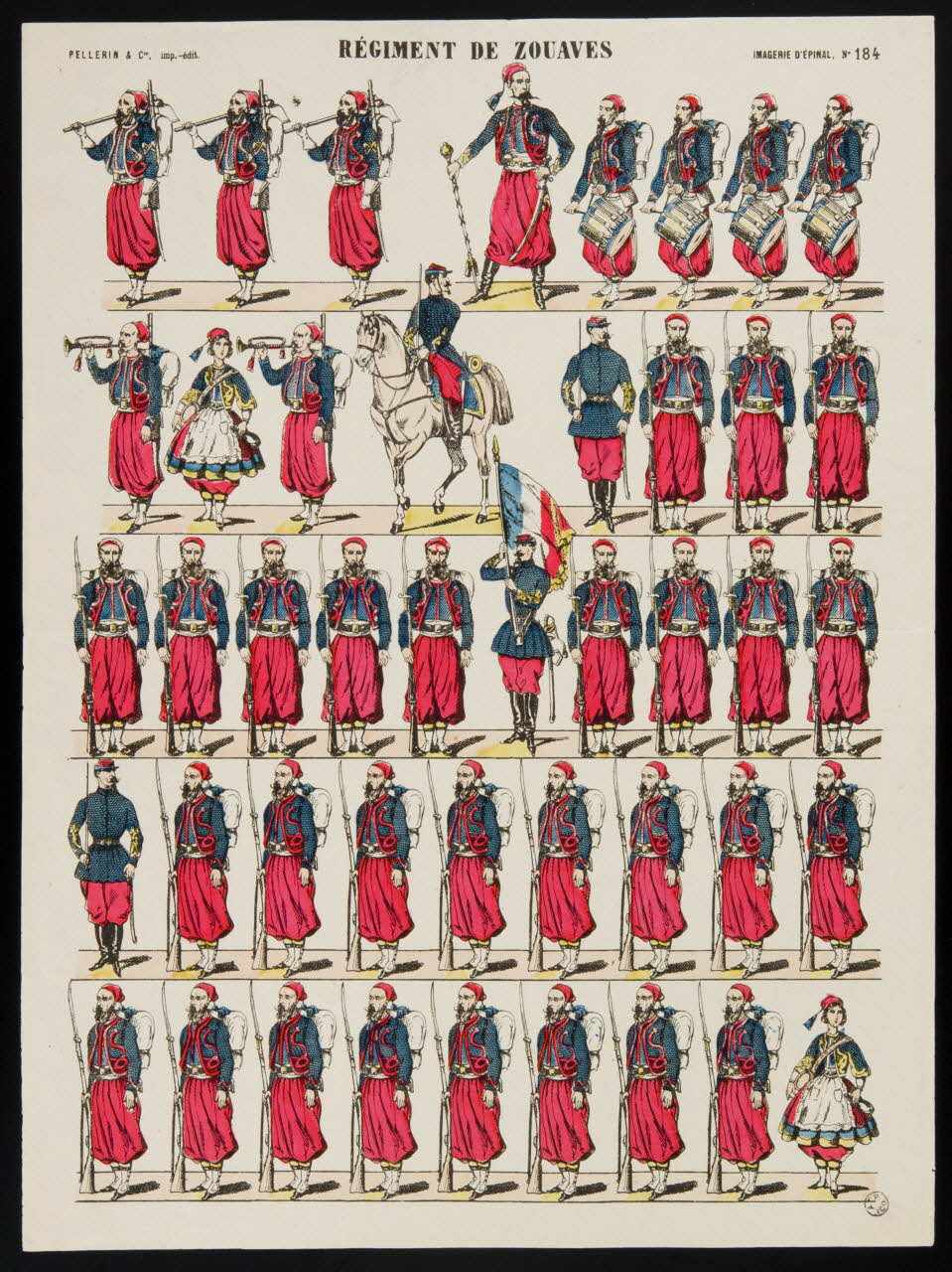 estampe REGIMENT DE ZOUAVES 1966.30.4 Photo