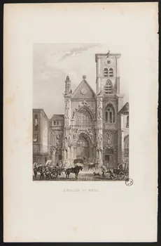 estampe L'EGLISE ST MERY. 1966.31.6 Photo