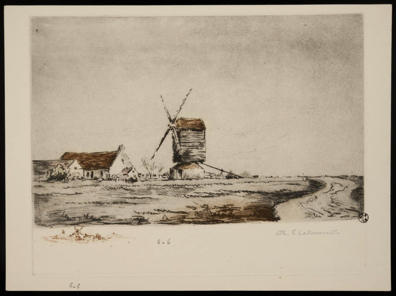 estampe Moulin de Sologne 1966.35.31 Photo
